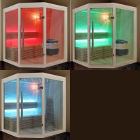 Sauna AWT B1219B topoľ, 140x140,  9kW EOS BiO-Thermat