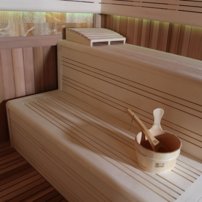 Sauna AWT E1400B, 350x350, Céder, 12kW EOS Cubo