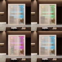 Sauna AWT B1410C topoľ, 120x105, 3kW EOS BiO-Mini