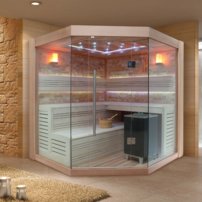 Sauna AWT E1415B, 200x200, Céder, 9kW EOS Cubo