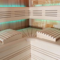 Sauna AWT B1400B, 350x300, Céder 15,8kW Harvia Bio Vitra