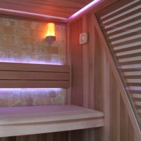 Sauna AWT E1502C, 200x180, Céder, 9kW EOS Cubo