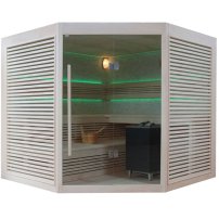 Sauna AWT B1403 topoľ, 200x200, 9 kW  EOS Bio Cubo