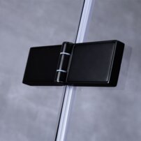 AWT sprchový kút LAS0900-B čierny 90x90 vpravo