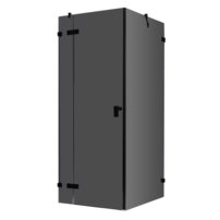 AWT sprchový kút LAS0900-B čierny 90x90 vľavo