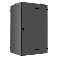 AWT sprchový kút LAS-B1500 150x90 vpravo čierny