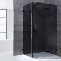 AWT sprchový kút LAS-B1500 150x90 vpravo čierny