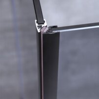 AWT sprchový kút LAS-B1500 150x90 vpravo čierny