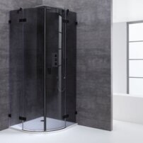 AWT sprchový kút štvrťkruh LAR0901 90x90 čierny