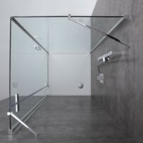 AWT sprchový kút LBS1005 biela 100x100 vpravo