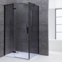 AWT sprchový kút  LBS1205-B 120x90 čierna vľavo