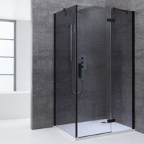 AWT sprchový kút  LBS1205-B 120x90 čierna vpravo