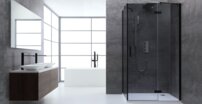 AWT sprchový kút  LBS1205-B 120x90 čierna vpravo