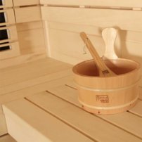 Sauna AWT E1205C-IR, 201x168,  Topoľ/Osika, Harvia 9kW Vitra
