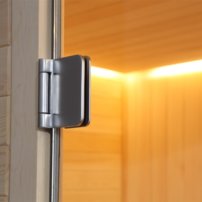 Sauna AWT E1802, 180x180, borovica, , Harvia Cilindro 9kw