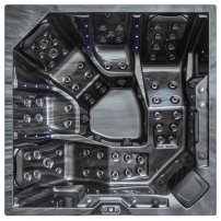 AWT IN-403 extreme PRO Cloudy Black 200x200 sivá 5 osôb - 2 ležadlo