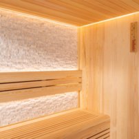 Sauna AWT E1811A, 180x180, Borovica, 9kW Harvia Cilindro