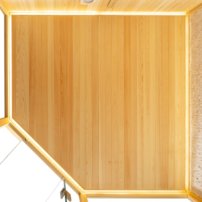 Sauna AWT E1811A, 180x180, Borovica, 9kW Harvia Cilindro