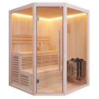 Sauna AWT B1801B, 160x160, Borovica, 6kW Santiotec Viking Bi-O