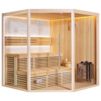 Sauna AWT B1811XL, 200x200, Borovica, 9kW Santiotec Viking Bi-O