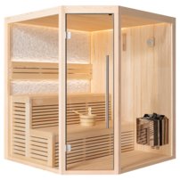 Sauna AWT B1811B, 160x160, Borovica, 6kW Santiotec Viking Bi-O