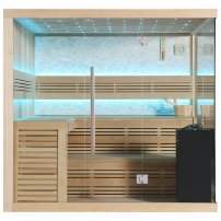 Sauna AWT B1105C Hemlock 180x180, 9 kW  EOS Cubo