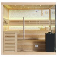 Sauna AWT B1105C Hemlock 180x180, 9 kW  EOS Cubo