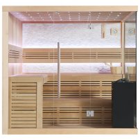 Sauna AWT B1105C Hemlock 180x180, 9 kW  EOS Cubo