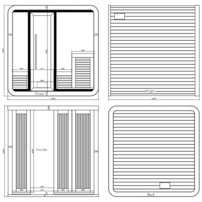 AWT THE CUBE X1 Hemlock, exteriérová sauna 225x225