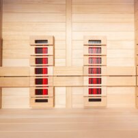 AWT infrasauna E1250B-IR Hemlock , pec Harvia TheWall 6kW, 180x110