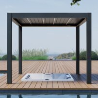 AWT pergola P8-3A/ extrem, 300x300x250, antzracit, elektrický pohon