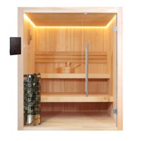 Sauna AWT E1802, 180x180, borovica, , Harvia Cilindro 9kw