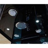 Parná kabína s infra saunou AquaLuxus model A-903-G čierna 220x120x223