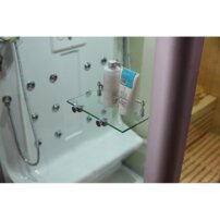 Parná kabína s infra saunou AquaLuxus model A-903-G biela 220x120x223