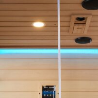 Parnú kabína s infra saunou AquaLuxus model A-903-G biela vľavo 220x120x223