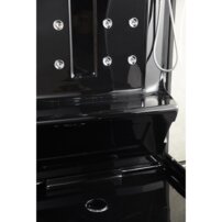 Parná kabína s infra saunou AquaLuxus model A-903-G čierna 220x120x223