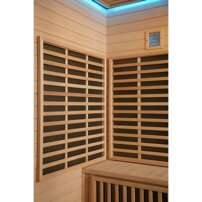 Parná kabína s infra saunou AquaLuxus model A-903-G čierna 220x120x223
