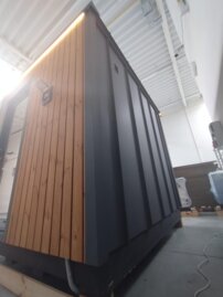 Vonkajšia sauna  termo borovica, 600x220x250