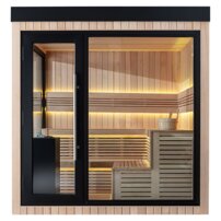 AWT THE CUBE X5-L Hemlock, EOS Cubo 9KW exteriérová sauna 235x235