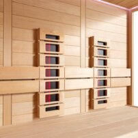 AWT infrasauna E1611C-IR Hemlock 180x180 9kW Cilindro