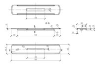 Praktická polica (liaty mramor) na vaňu pre knihu, tablet alebo nápoje