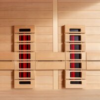 AWT infrasauna E1611C-IR Hemlock 180x180 9kW Cilindro