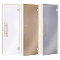 Dvere do sauny Luxus Magnet, sivá