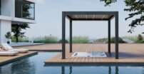 AWT pergola P8-3A/ extrem, 300x300x250, antzracit, elektrický pohon