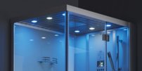 AWT DZ961F8 parný sprchový box obdĺžnik 150x90x225, čierna / pravá