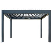 AWT pergola P8-4A/ extrem, 400x400x250, antzracit, elektrický pohon