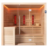 AWT infrasauna E1612C-IR Hemlock 180x160, 9kW Cilindro