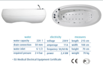 Harmony Elebath - kompaktná hydromasážna vaňa pre wellness