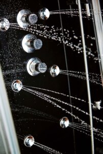 Aqualine WS132 S6 vysoká vanička čierna - pravá