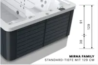 Polozapustený swimspa Mirna, Nautilius, dostupné dĺžky od 440-800cm